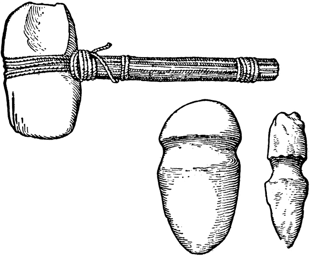 640x528 Stone Clipart Mallet - Mallet Sketch