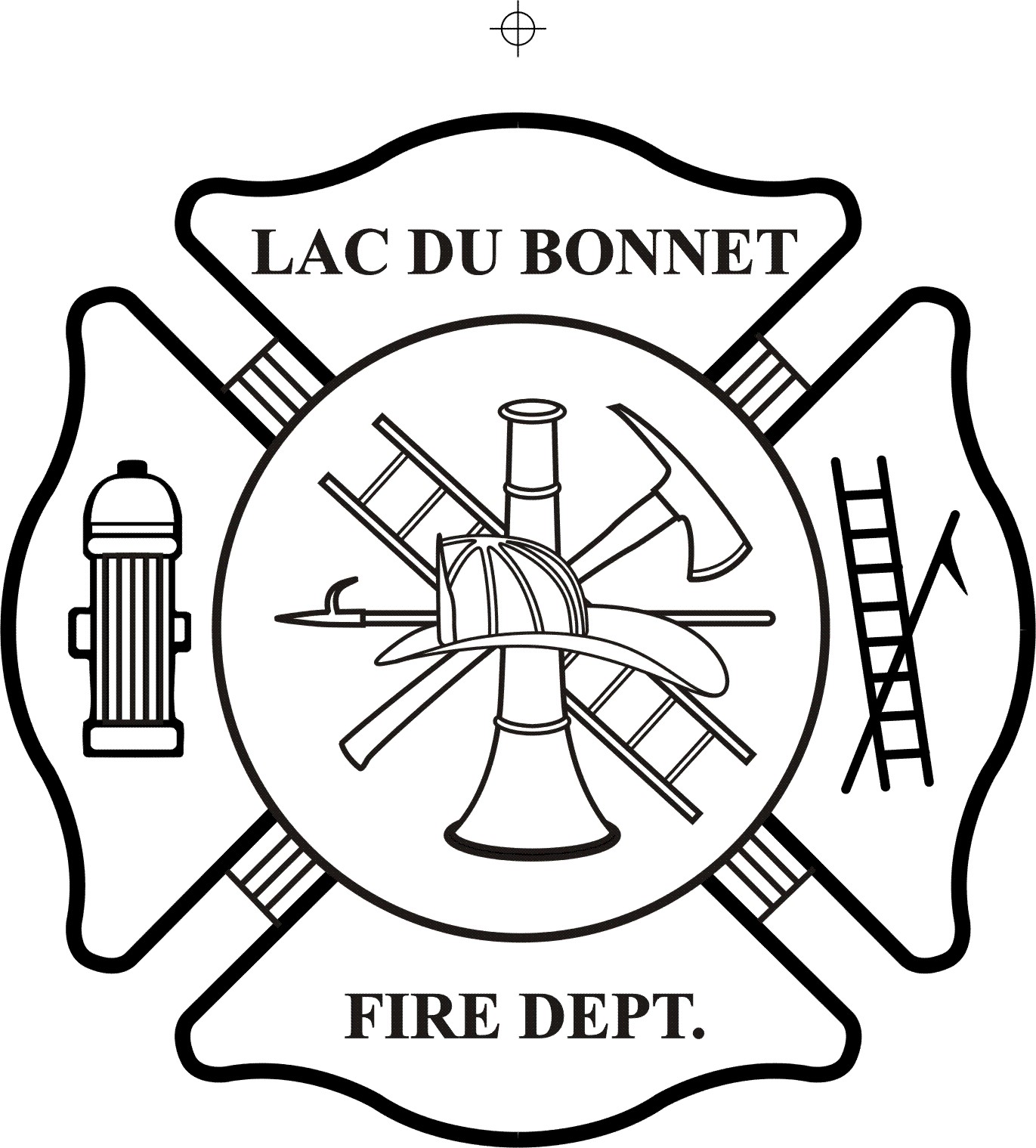 1371x1519 Firefighter Clipart Cross - Maltese Cross Sketch