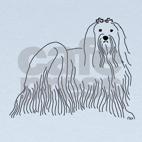 460x460 Maltese Sketch Ii Baby Blanket By Obedientcanine - Maltese Sketch