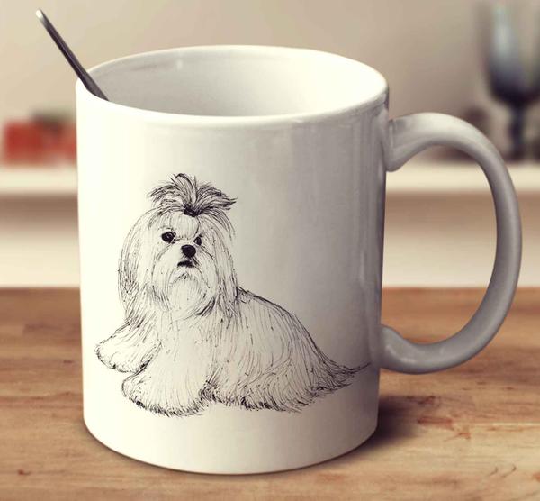 600x556 Maltese Sketch Mug - Maltese Sketch