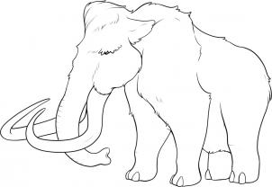 302x208 How To Draw How To Draw A Mammoth - Mammoth Sketch