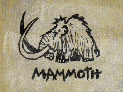 400x300 Mammoth Sketch By Mike Bruner - Mammoth Sketch