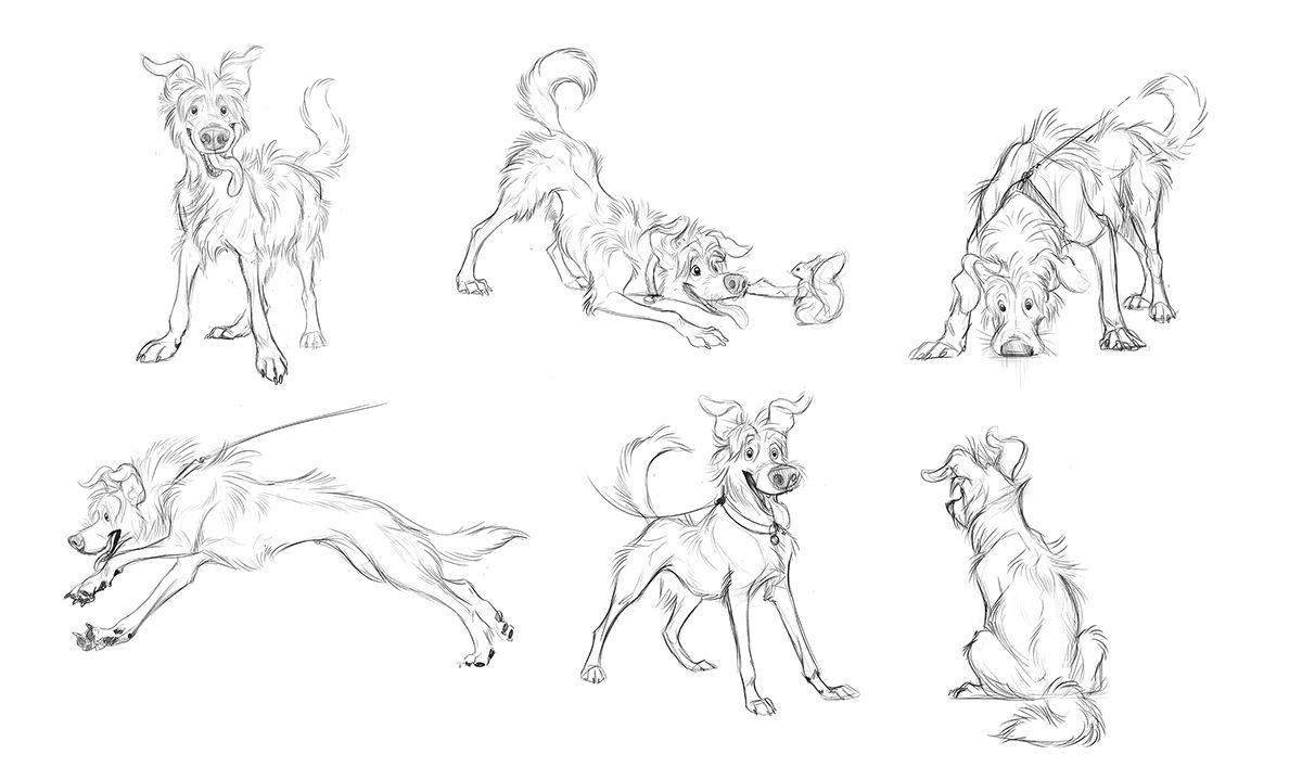 1200x707 Concept Art For Coke Man And Dog Together With Psyop Drawing - Man And Dog Sketch