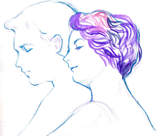 530x450 Yuka Studio - Man And Woman Sketch