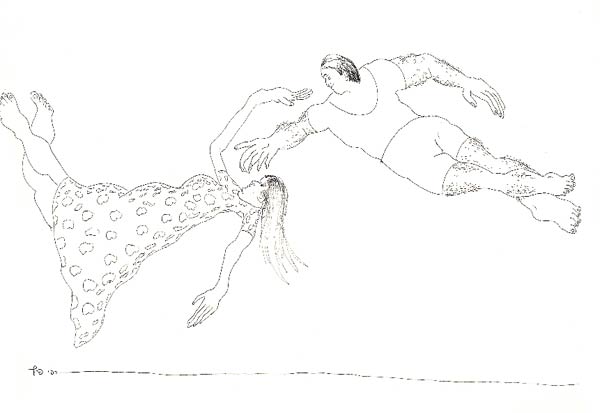 600x413 Drawings Of Man Woman Flying Kissing Male Female Love Draw - Man And Woman Sketch