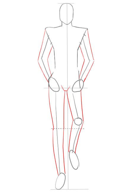 450x650 How To Draw A Man I Draw Fashion - Man Body Sketch