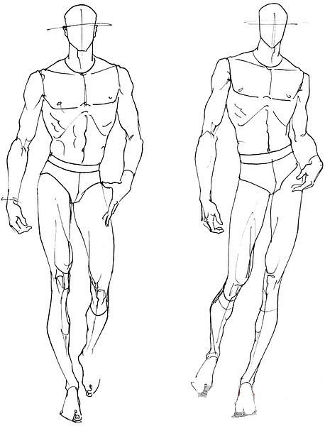 mens body sketch