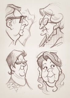 229x320 Drawing Old People Is Far Too Much Fun. These Are Great! I - Man Cartoon Sketch