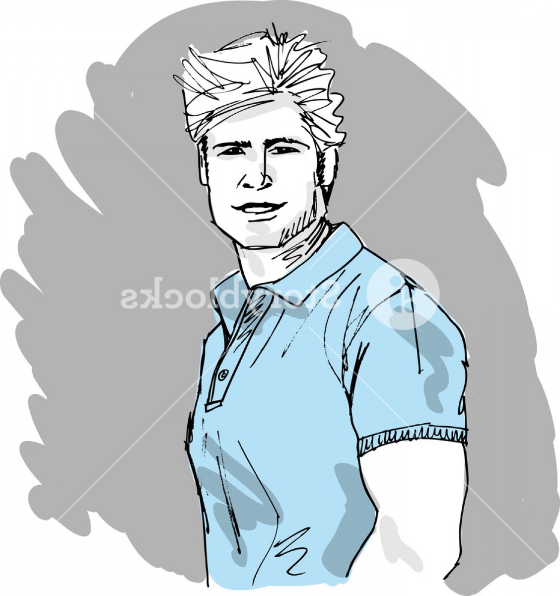 1128x1200 Sketch Of Handsome Man Face Vector Illustration Rvmlojurqowjgolua - Man Face Sketch
