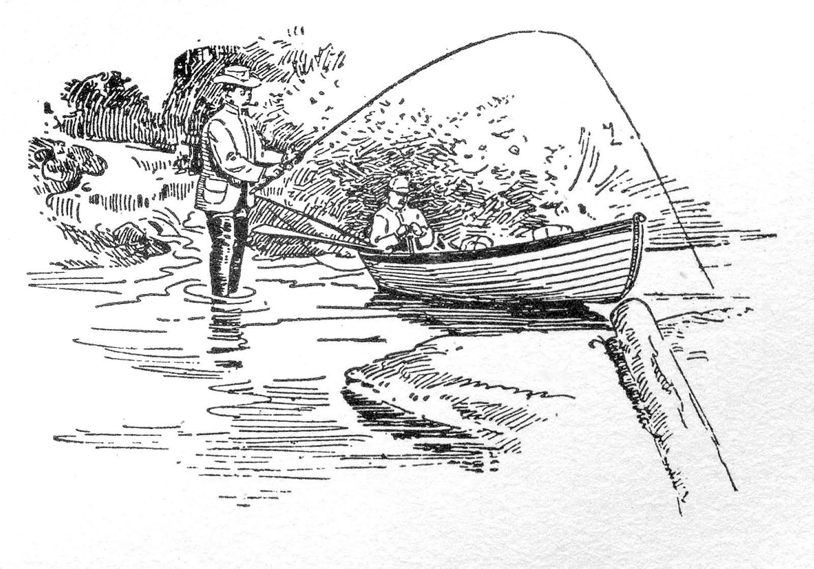 Рыбалка рисунок