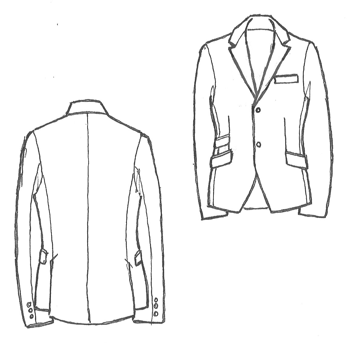 1146x1156 Collection Of Drawing Of Suit Jacket High Quality, Free - Man In Suit Sketch