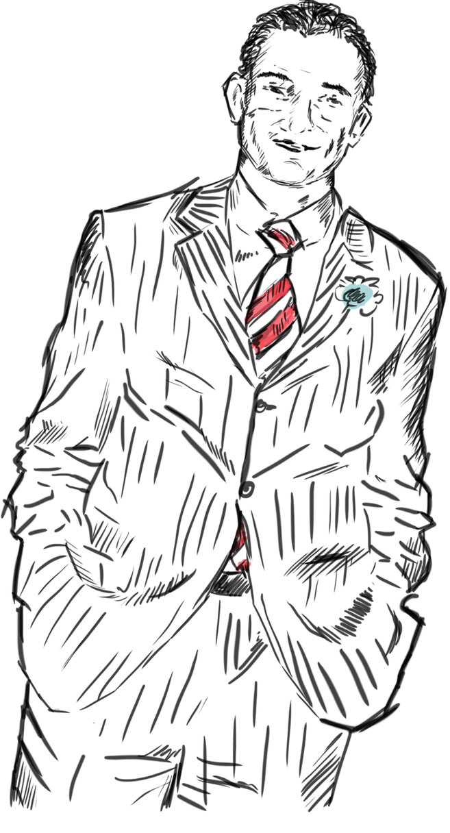 657x1216 Man In A Suit Sketch By Alexnjoy - Man In Suit Sketch