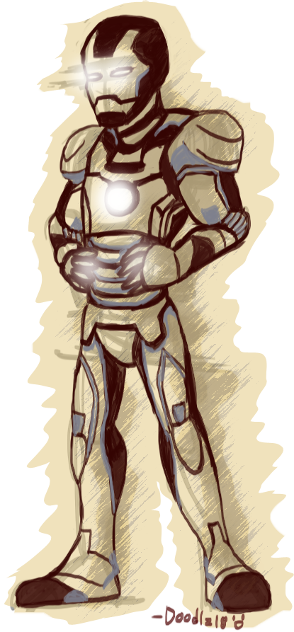 415x893 3rd Iron Man Suit Sketch By Doodlz18 - Man In Suit Sketch