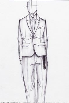 236x353 9 Best Snap Tailor Sketches Images Sketchbook - Man In Suit Sketch