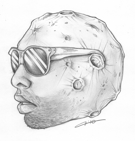 576x600 Man In The Moon By Cassandracanadyart - Man In The Moon Sketch