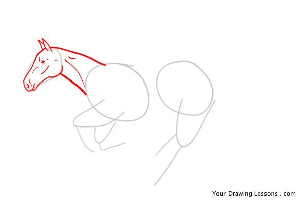 600x401 How To Draw A Girl Riding A Horse Your Drawing Lessons - Man On Horse Sketch