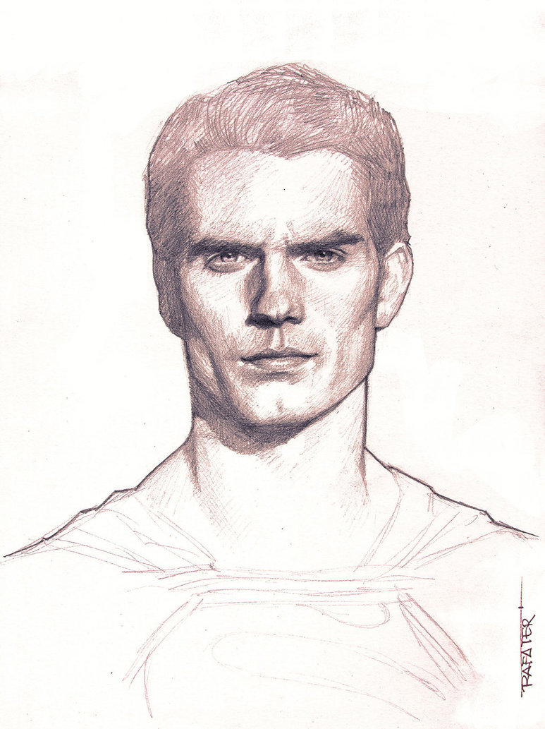 773x1033 Man Of Steel Pencil Drawing By Rafater - Man Pencil Sketch