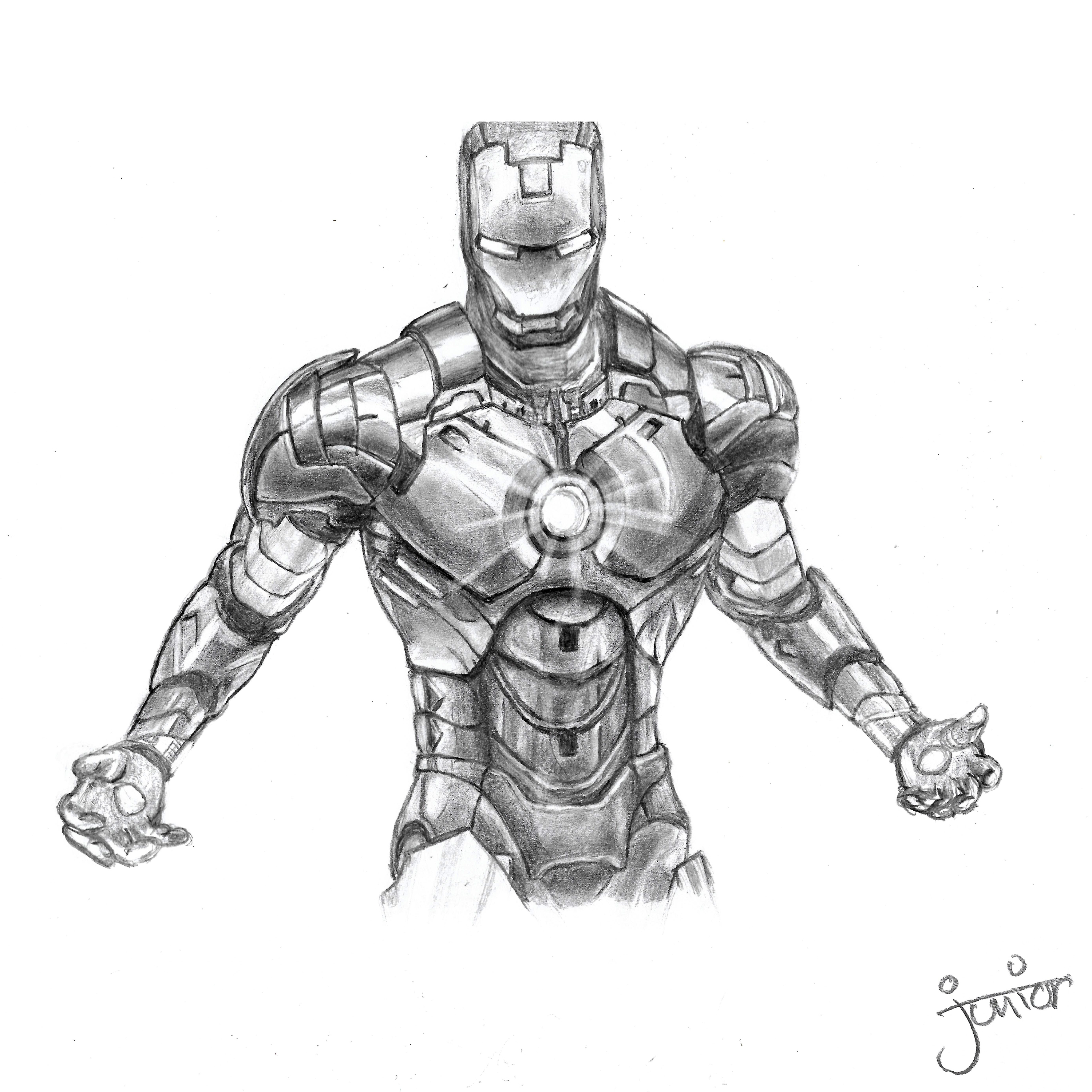 3000x3000 Marvel Iron Man Art Sketches - Man Sketch