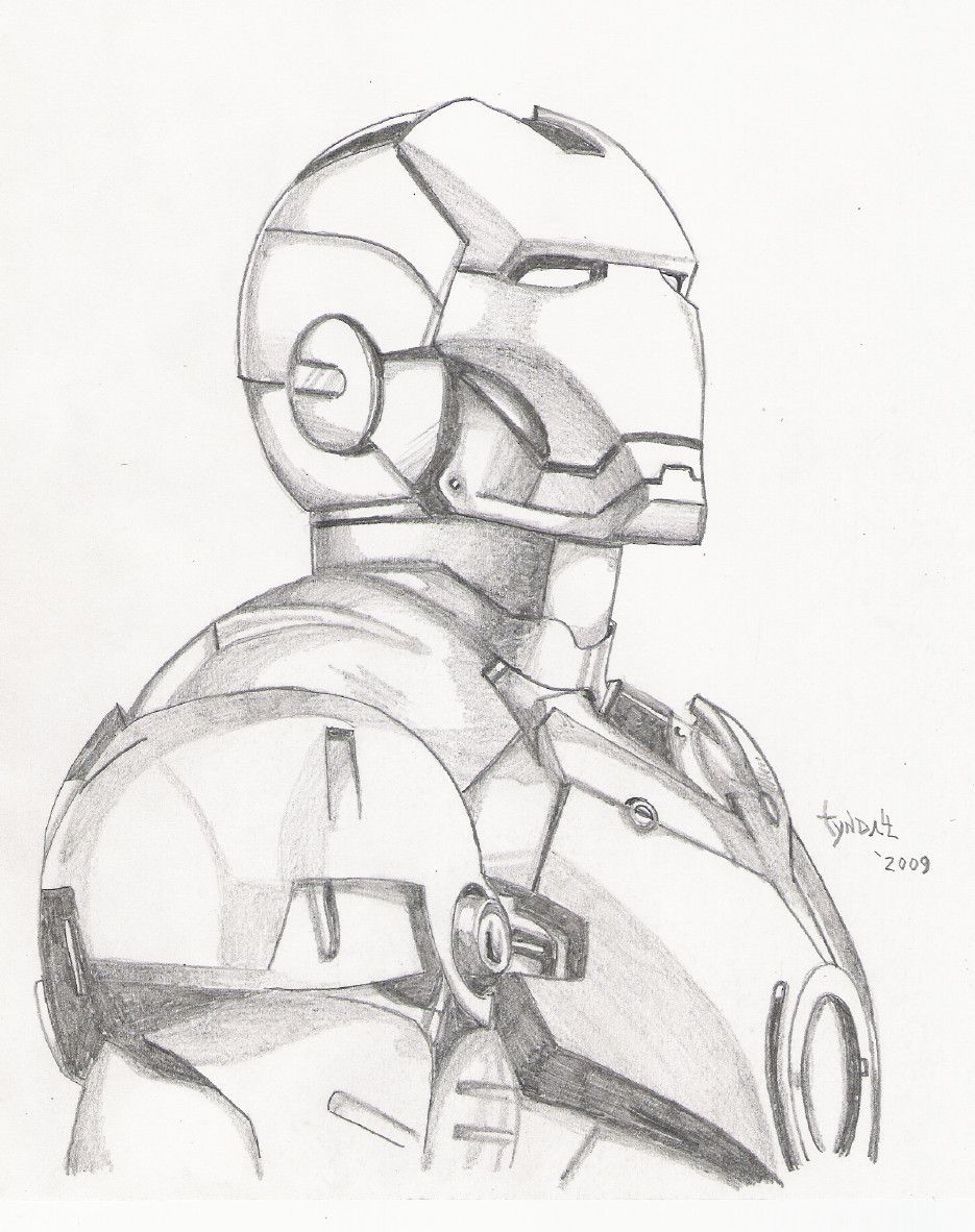 935x1182 Iron Man Sketch By On @ - Man Sketch Drawing