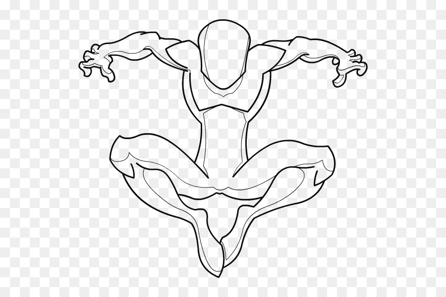 900x600 Spider Man Drawing Superhero Template Sketch - Man Sketch Drawing