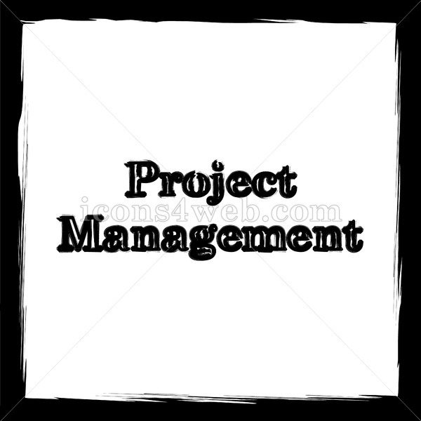 600x600 Project Management Sketch Icon. - Management Sketch
