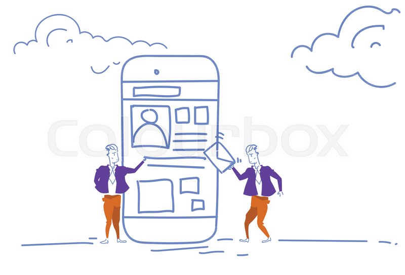 800x543 Mobile Application Interface Hr Manager Resume Profile Online - Manager Sketch