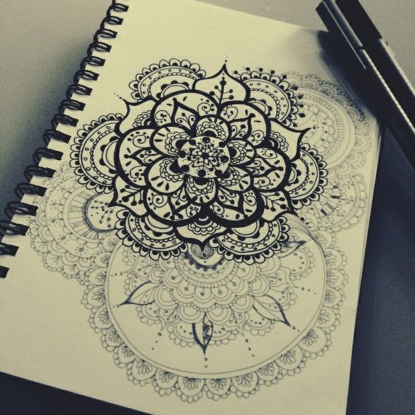 600x600 40 Black And White Mandala Art Drawings Like You Have Never Seen - Mandala Art Sketch