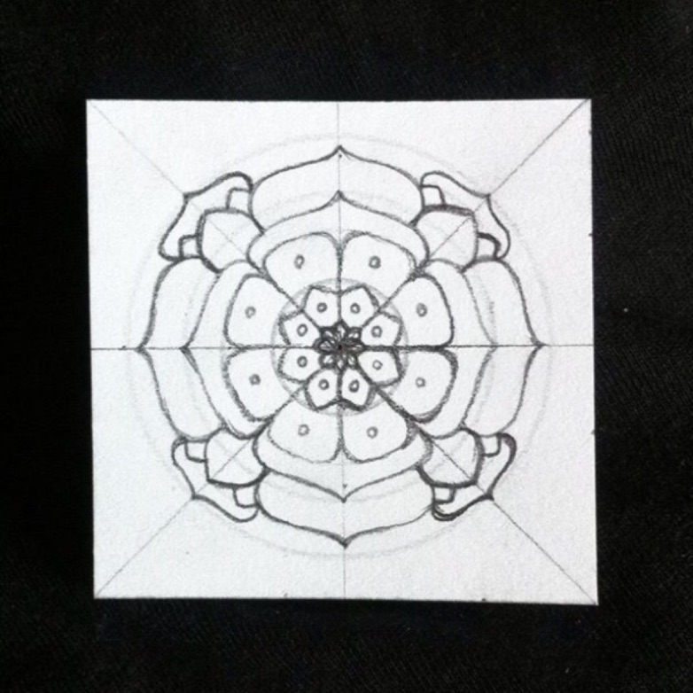 782x782 Mazeberod Master Peyote Mandala - Mandala Art Sketch
