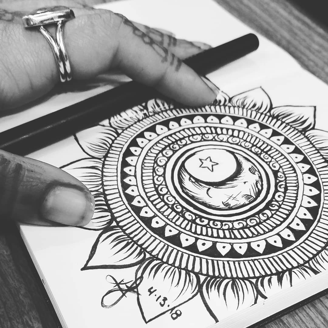 Mandala Sketch at PaintingValley.com | Explore collection of Mandala Sketch