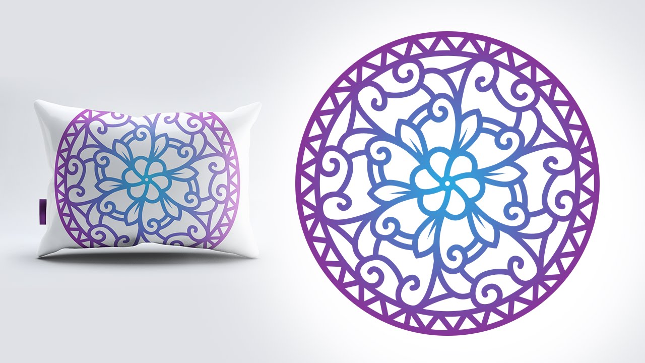 1280x720 Mandala Design In Illustrator - Mandala Sketch