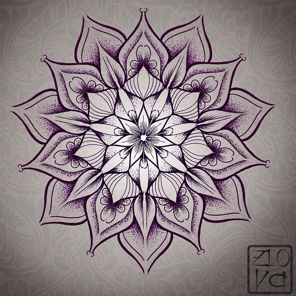 1024x1024 Mandala Ornamental Tattoo Sketch - Mandala Sketch