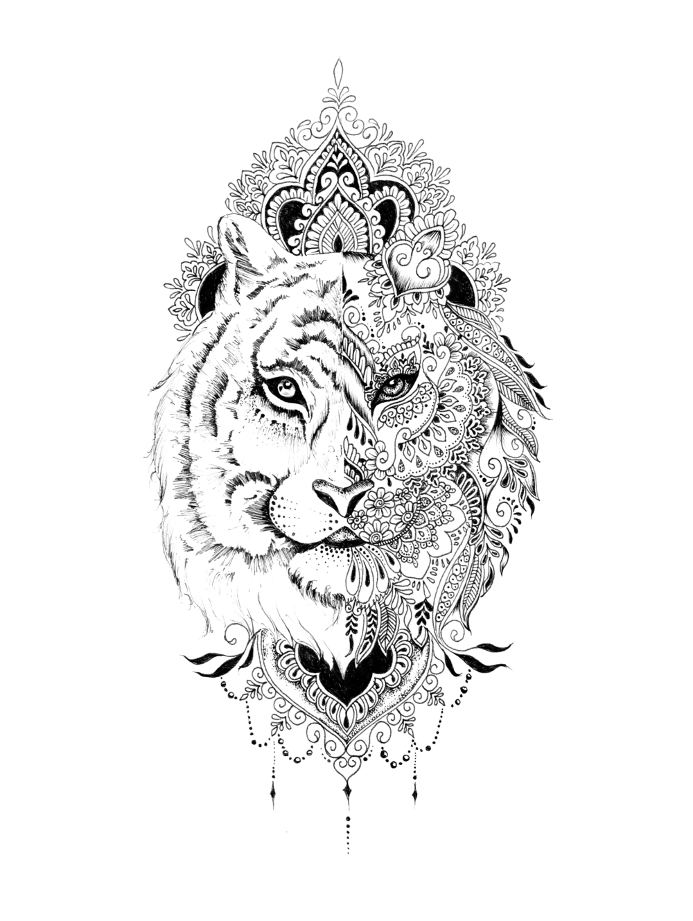 1000x1329 Olivia Fayne Tattoo Design - Mandala Tattoo Sketch