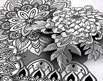 202x158 Skull, Lotus,mandala. Tattoo Sketch, Neotrad. On Behance - Mandala Tattoo Sketch