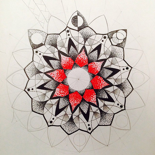 500x500 Sketch Dibujando Handmade Renatoalegria Renatotatuajes Mandala - Mandala Tattoo Sketch