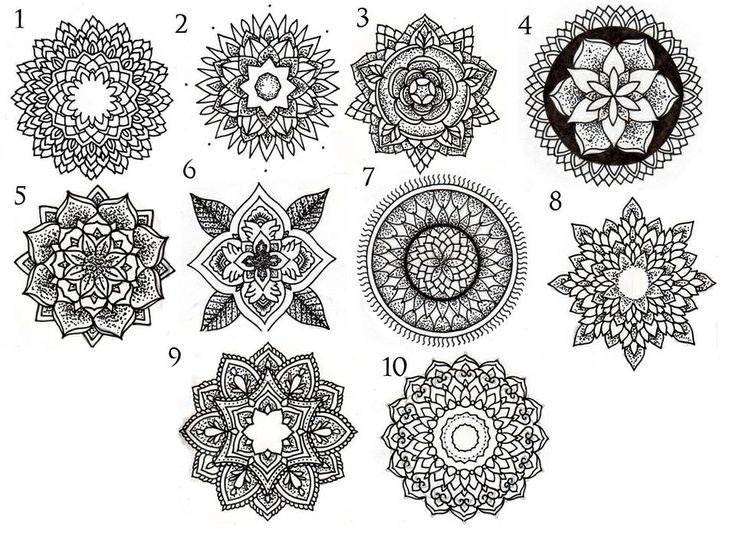 736x545 Unique Mandala Tattoos Designs And Ideas Collection - Mandala Tattoo Sketch