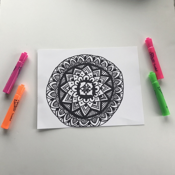 600x600 Mindfulness And Mandalas Drawing For Relaxation - Mandalas Sketch