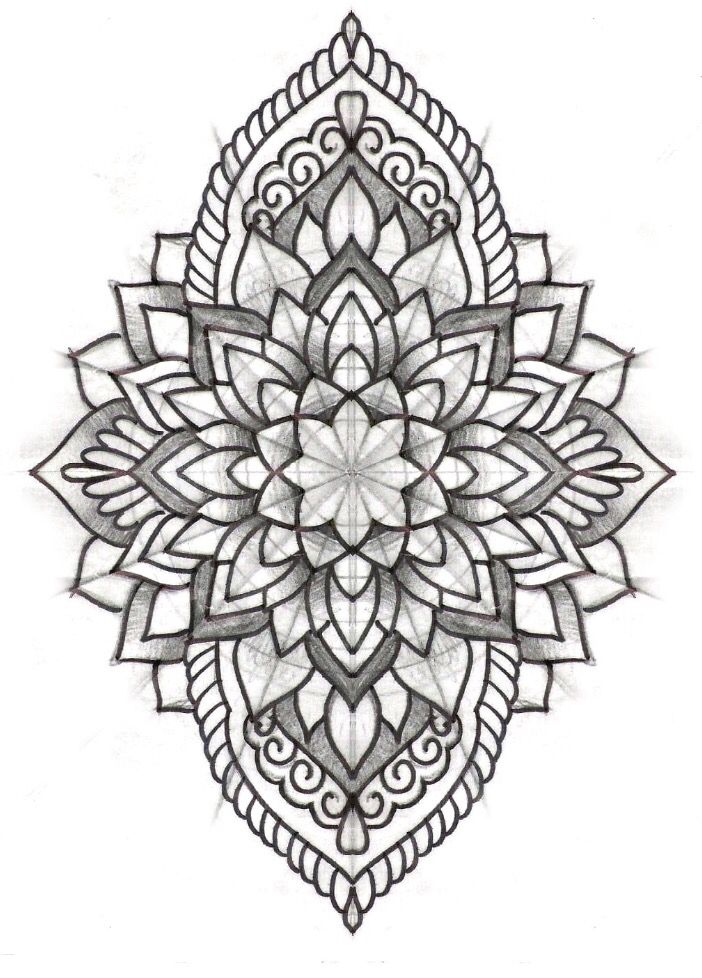 702x978 Pics Of My Favorite Geometric Tattoos Cool Tattoos Amp Flash - Mandalas Sketch