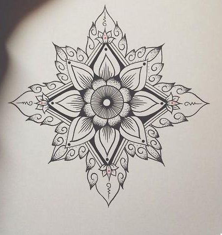 452x478 Mandala Tattoo - Mandalas Sketch