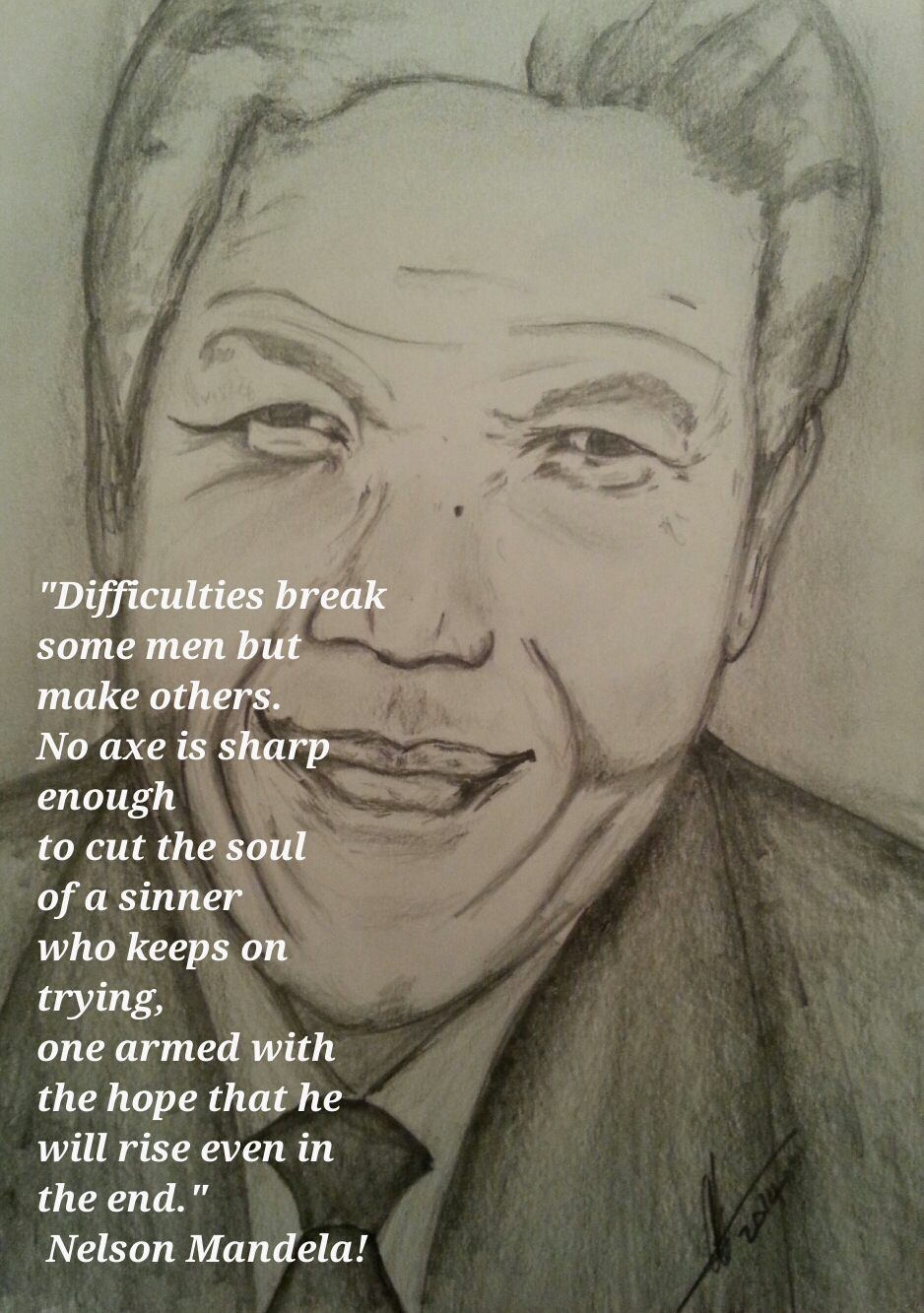 938x1333 Mandela Art Quotes Collinaclarke - Mandela Sketch