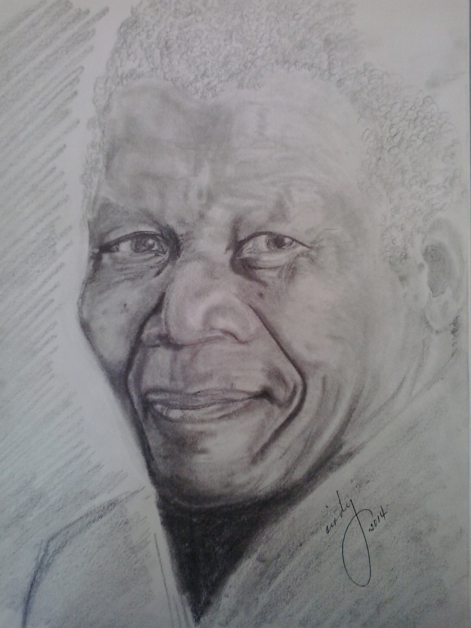 1536x2048 Mandela (Pencil Sketch) Artnwords.ca - Mandela Sketch
