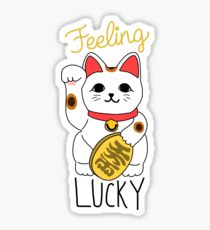 210x230 Lucky Cat Drawing Stickers Redbubble - Maneki Neko Sketch
