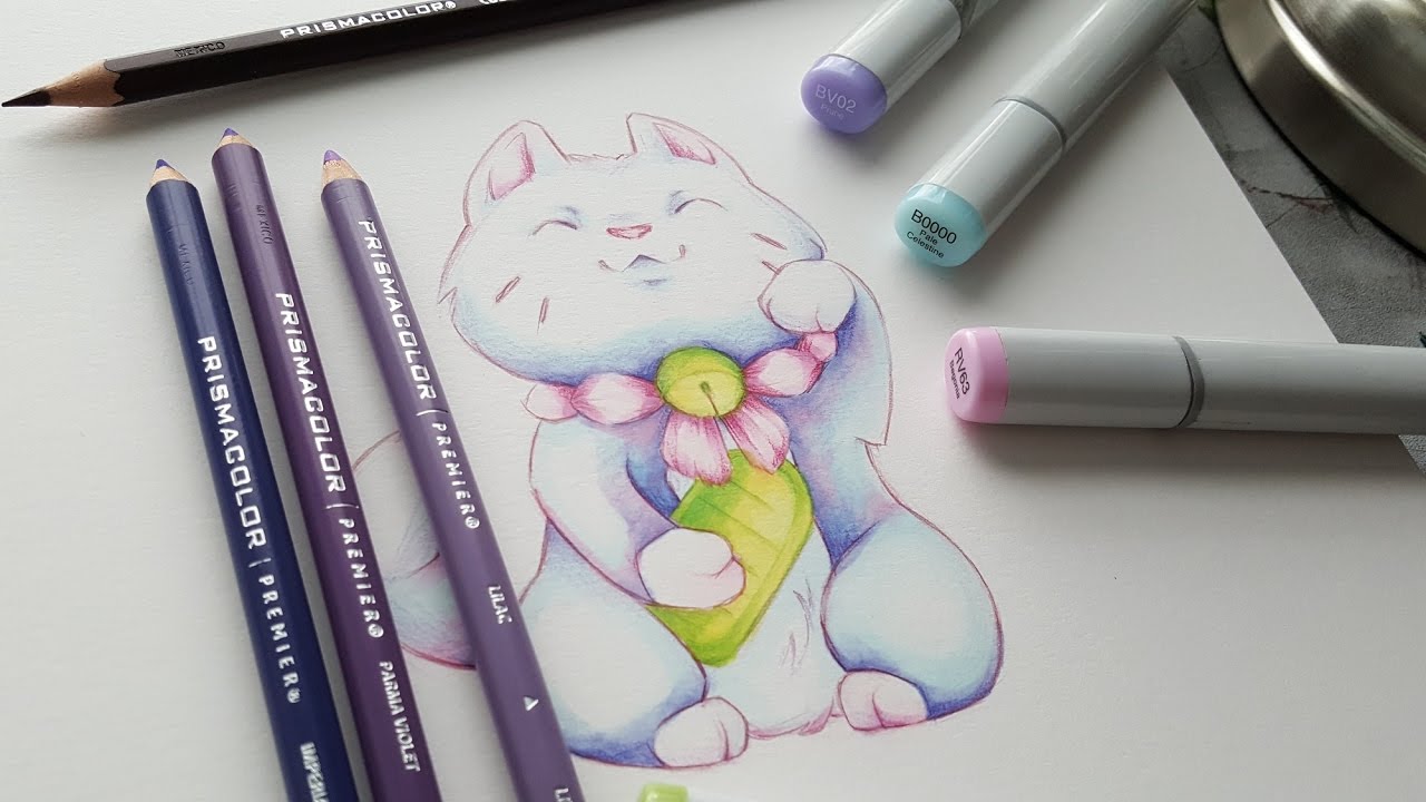 1280x720 Lucky Cat Sketch (Maneki Neko) - Maneki Neko Sketch