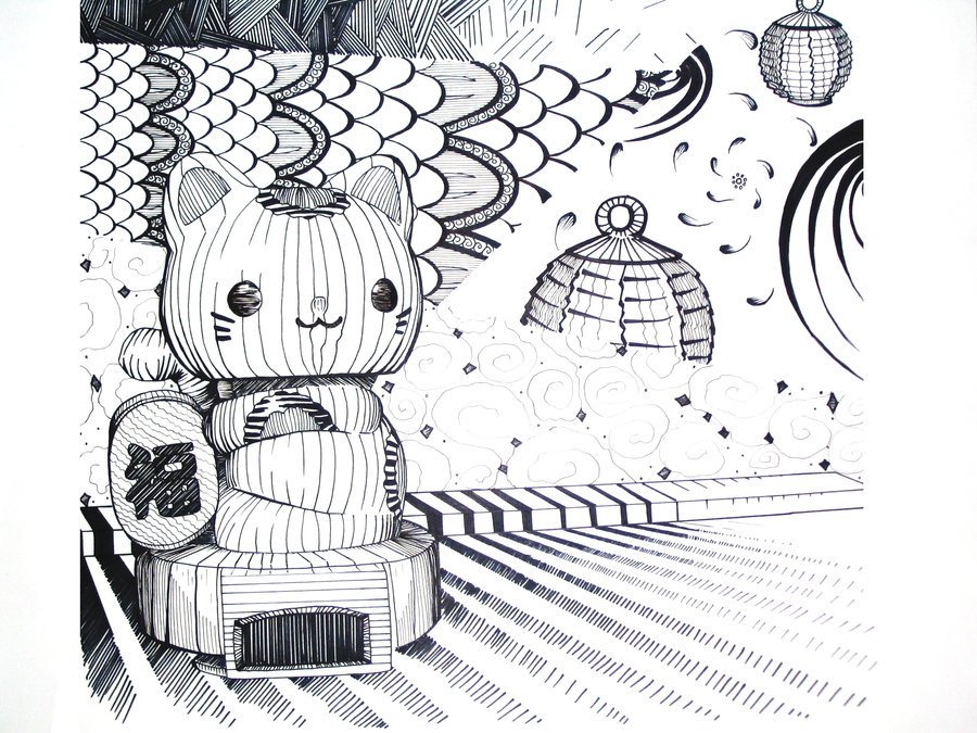 900x675 Maneki Neko By Saiya Story - Maneki Neko Sketch