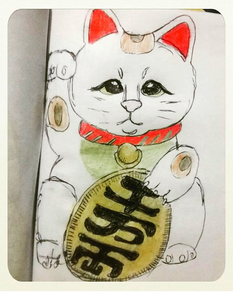800x1000 Manekineko Hashtag On Twitter - Maneki Neko Sketch
