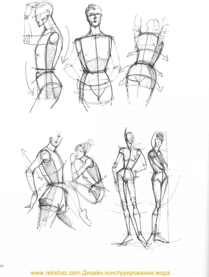 724x958 The Upper Body - Manga Body Sketch