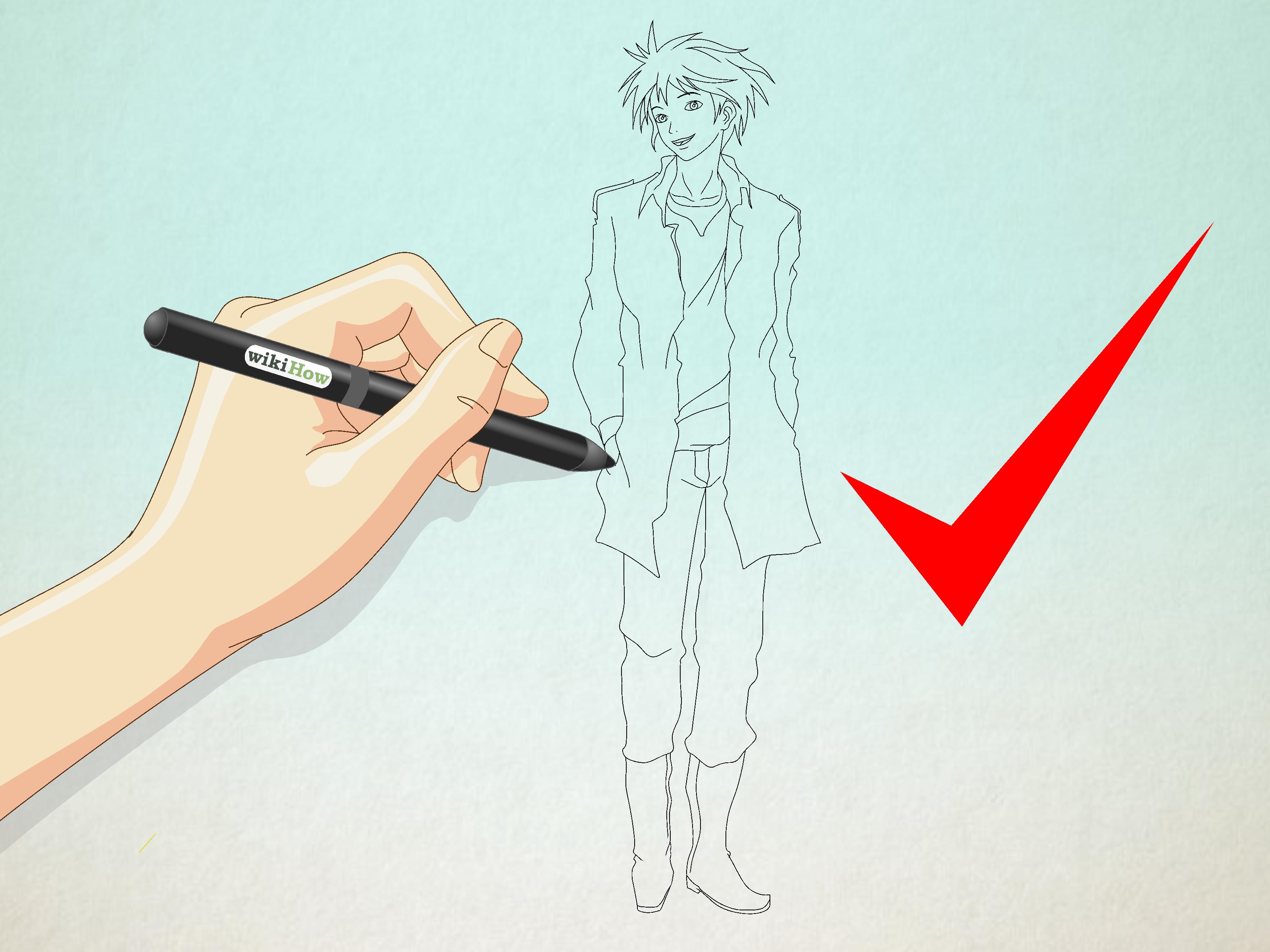 3200x2400 How To Draw Manga Boys 7 Steps (With Pictures) - Manga Boy Sketch