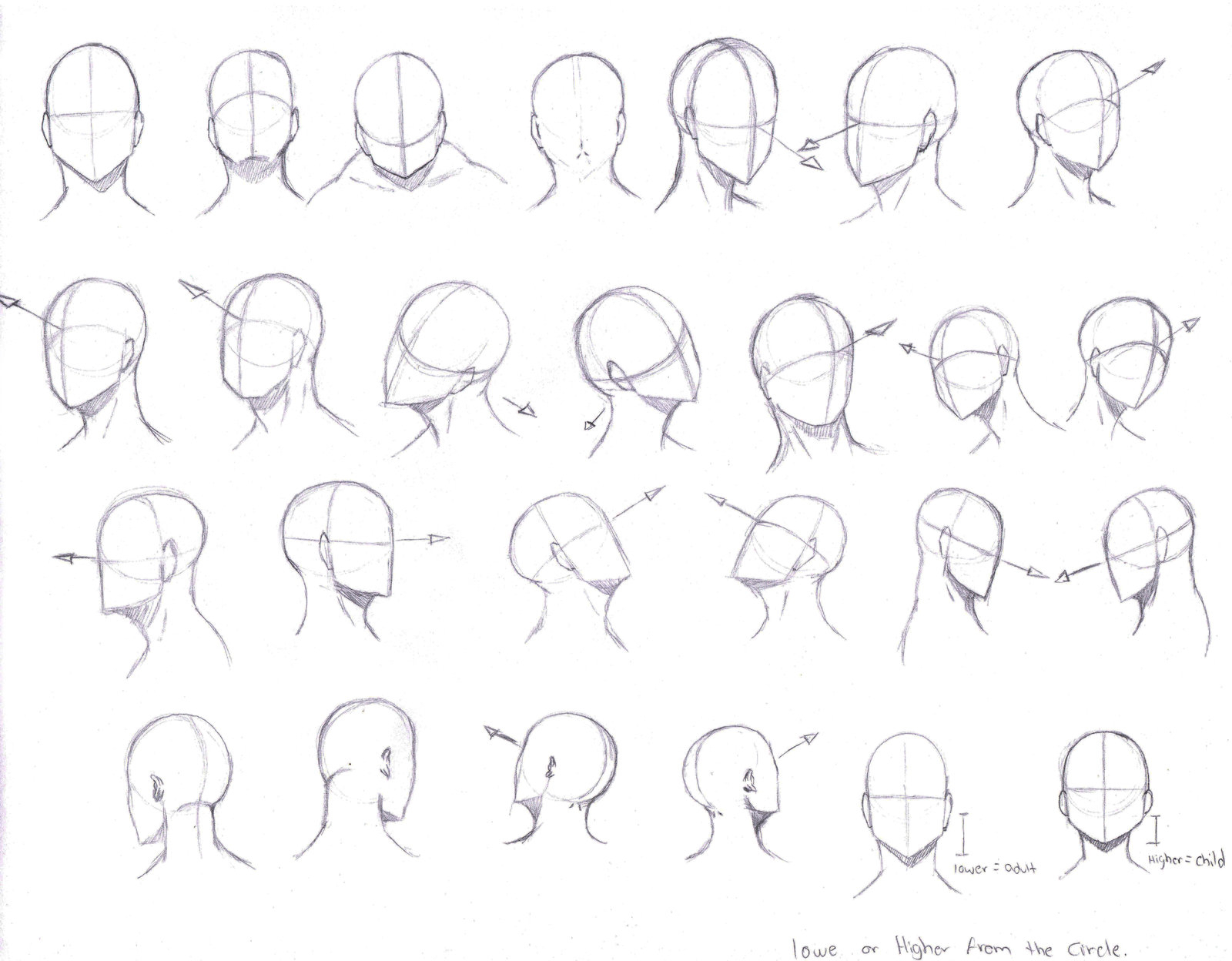 1600x1248 Drawing Anime Heads At Different Angles Manga Face Template Http ...