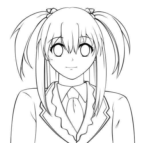 500x500 Creating A Vector Anime Character In Adobe Photoshop - Manga Sketch Tutorial