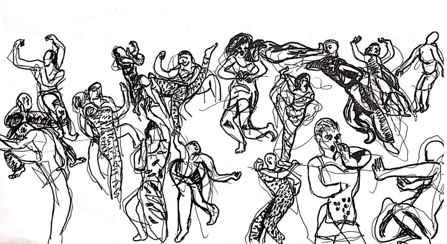 882x483 Dance In Sketch 10000 Gestures (Boris Charmatz) Phindie - Manger Sketch