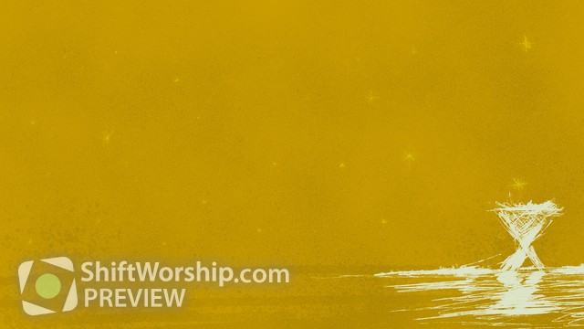 640x360 Christmas Sketches Manger Right Yellow - Manger Sketch